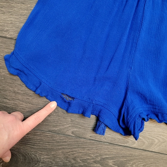 Boho Blue Shorts - Picture 2 of 5